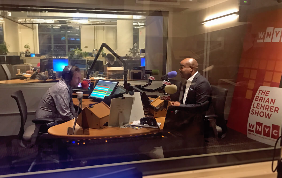 Dr. Lindsey in the WNYC studios in October of 2019.