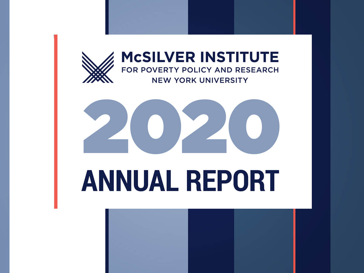 2020 Annual Report text positioned beneath the McSilver Institute logo.