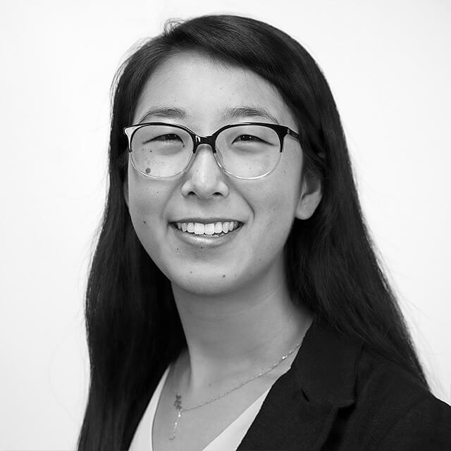 Black-and-white photo of Rayna Wang