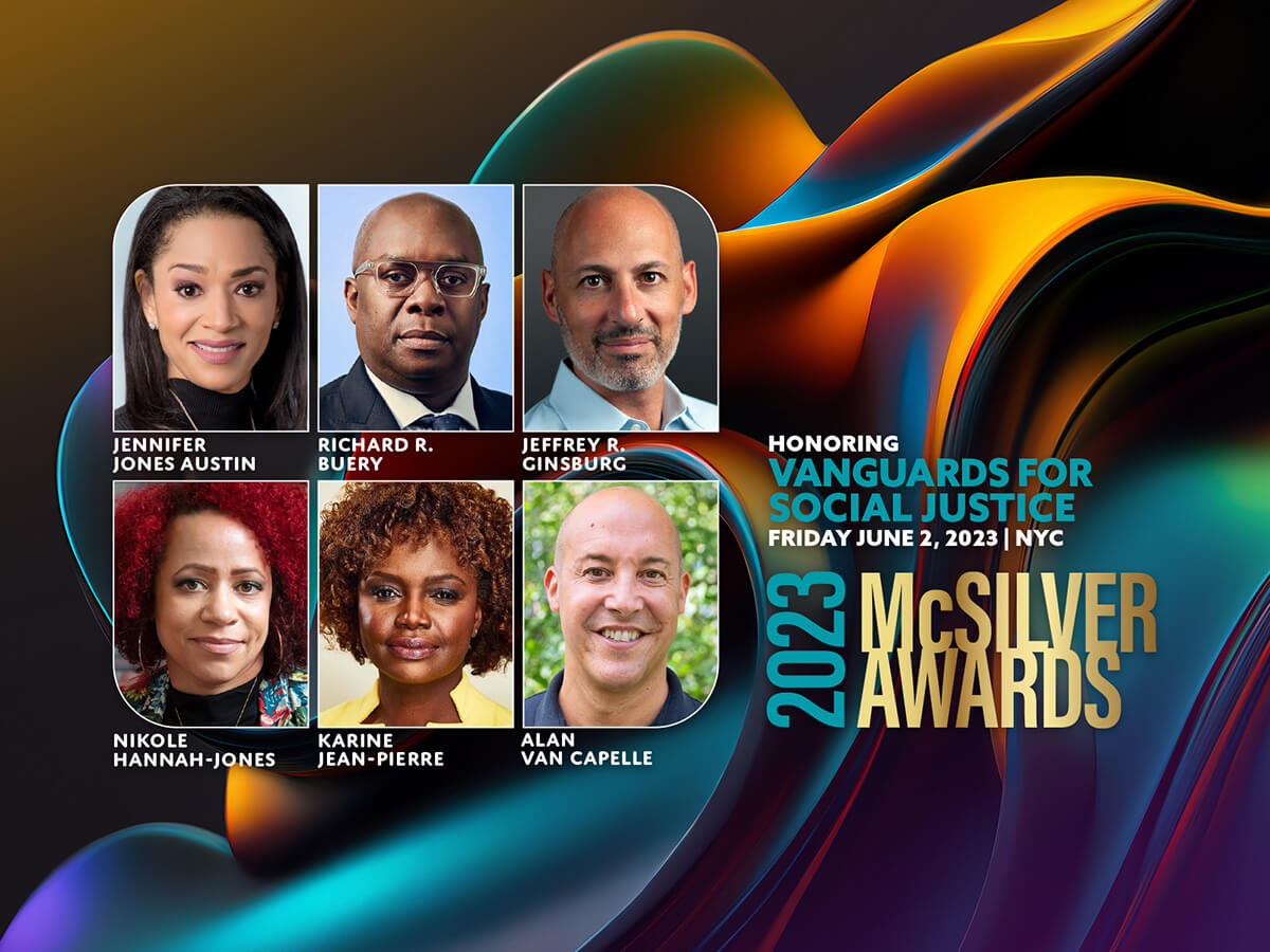 Portraits of the six McSilver Awards Honorees for 2023